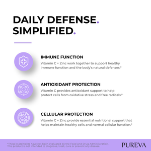 Daily Defense Simplified: immune function support, antioxidant protection from oxidative stress, cellular health maintenance