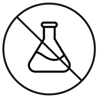 Prohibition symbol with a beaker inside a circle, indicating no entry or warning.
